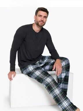 Ashford & Brooks Mens Flannel Pajamas Set XX-Large.